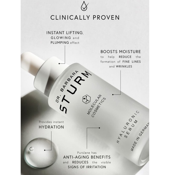 $27❤️‍🔥 Dr. Barbara Sturm Hyaluronic Serum 💧 NEW IN BOX Molecular Hydration - Picture 4 of 6
